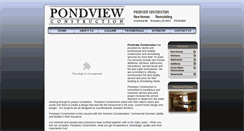 Desktop Screenshot of pondviewconstruction.com